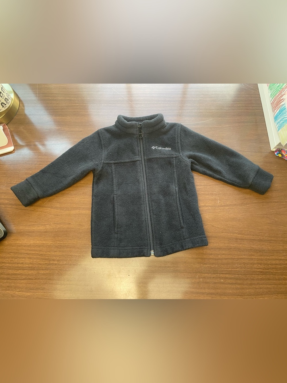 Columbia Kids Black Full-Zip Fleece Jacket